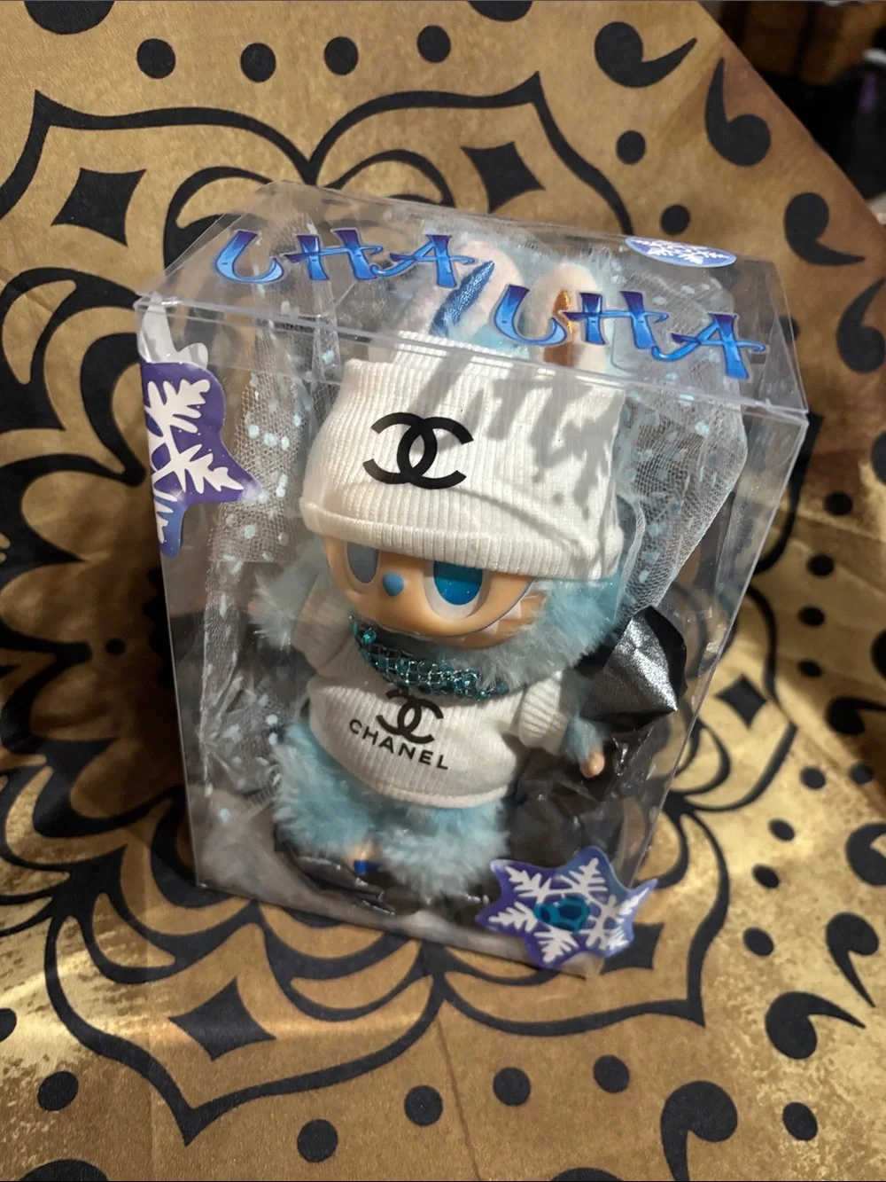 Chanel Blue Plush Doll in White Branded Sweater - Picture 2 of 2